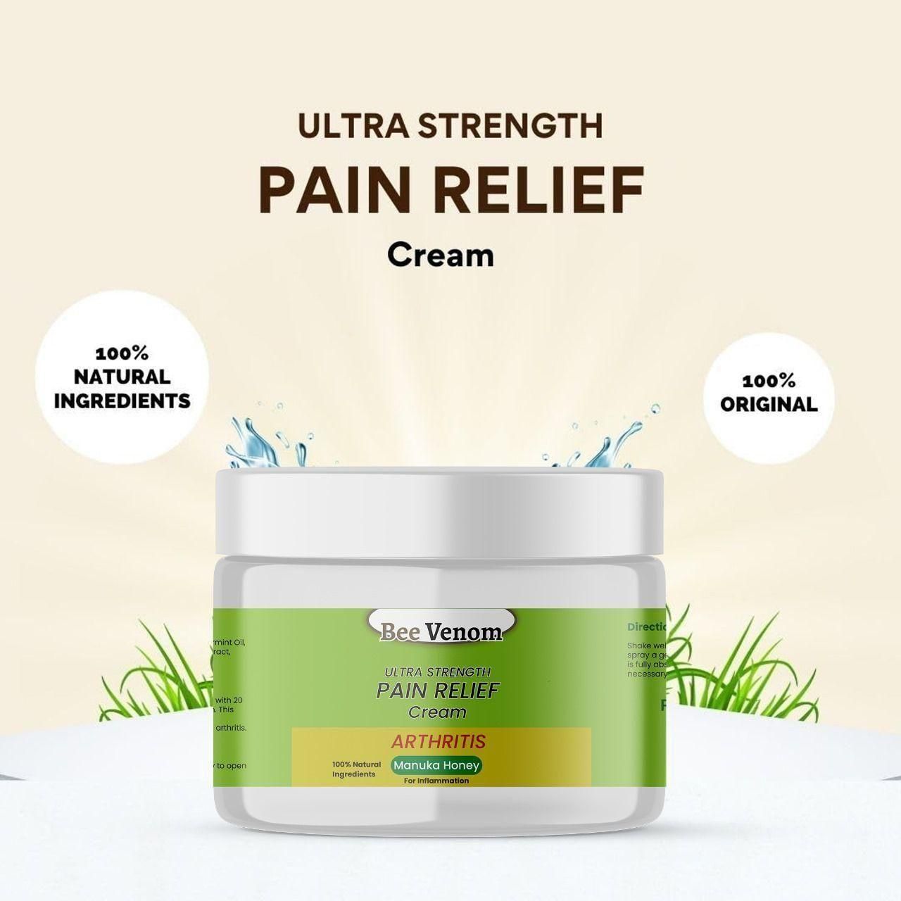 Bee Venom Ultra Strength Pain Relief Cream Buy 2 Get 2 Free!